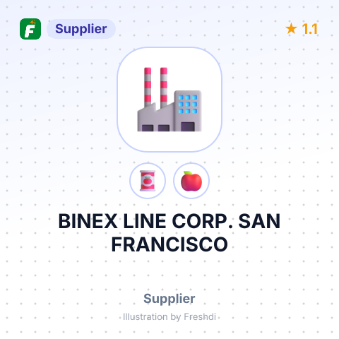 BINEX LINE CORP. SAN FRANCISCO – summary card, no photo uploaded yet