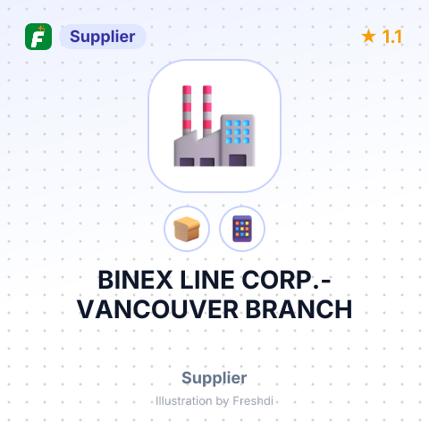 BINEX LINE CORP.-VANCOUVER BRANCH – summary card, no photo uploaded yet
