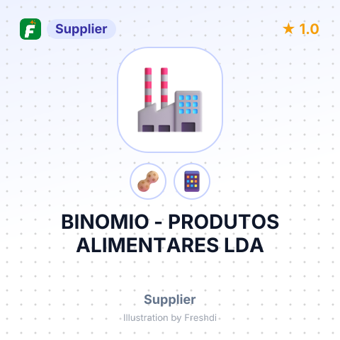 BINOMIO - PRODUTOS ALIMENTARES LDA – summary card, no photo uploaded yet