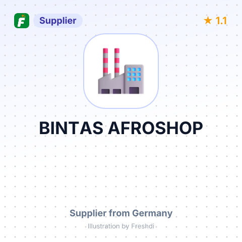 BINTAS AFROSHOP – summary card, no photo uploaded yet