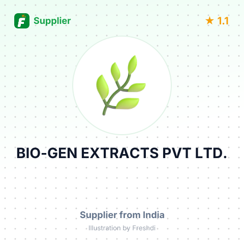 BIO-GEN EXTRACTS PVT LTD. – summary card, no photo uploaded yet