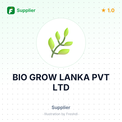 BIO GROW LANKA PVT LTD – summary card, no photo uploaded yet