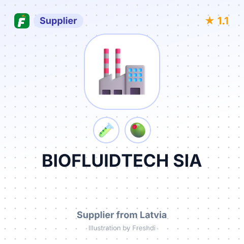 BIOFLUIDTECH SIA – summary card, no photo uploaded yet