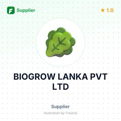 BIOGROW LANKA PVT LTD – summary card, no photo uploaded yet