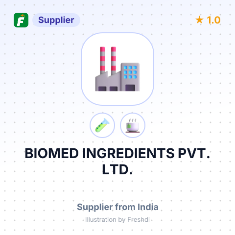 BIOMED INGREDIENTS PVT. LTD. – summary card, no photo uploaded yet