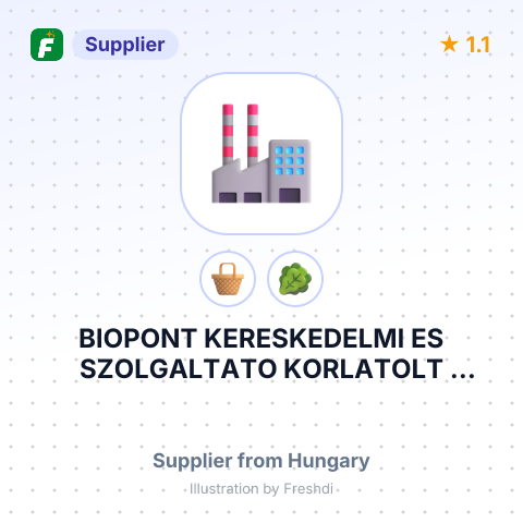 BIOPONT KERESKEDELMI ES SZOLGALTATO KORLATOLT FELELOSSEGU TARSASAG – summary card, no photo uploaded yet