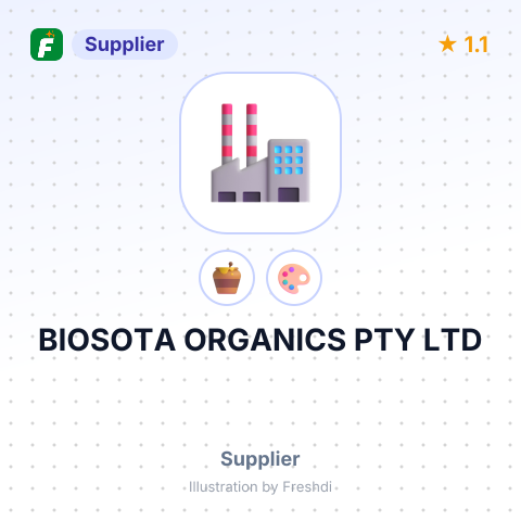 BIOSOTA ORGANICS PTY LTD – summary card, no photo uploaded yet