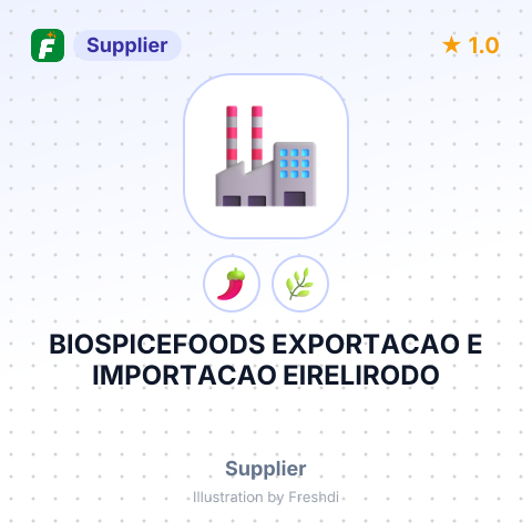 BIOSPICEFOODS EXPORTACAO E IMPORTACAO EIRELIRODO – summary card, no photo uploaded yet