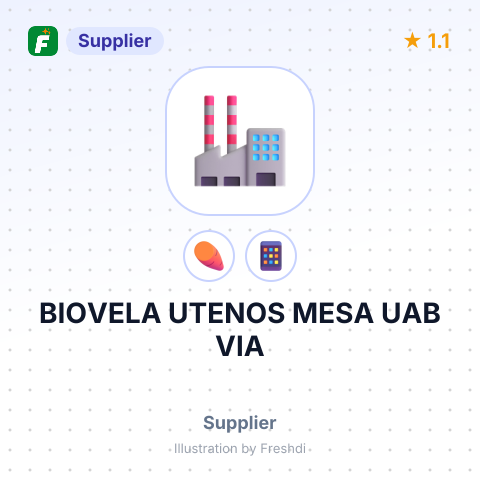 BIOVELA UTENOS MESA UAB VIA – summary card, no photo uploaded yet