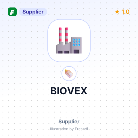 BIOVEX – summary card, no photo uploaded yet