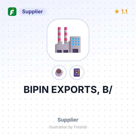 BIPIN EXPORTS, B/ – summary card, no photo uploaded yet