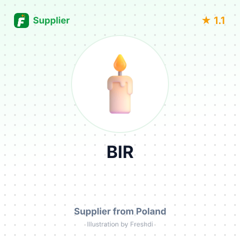 BIR – summary card, no photo uploaded yet