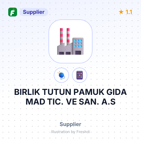 BIRLIK TUTUN PAMUK GIDA MAD TIC. VE SAN. A.S – summary card, no photo uploaded yet