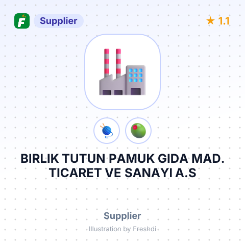 BIRLIK TUTUN PAMUK GIDA MAD. TICARET VE SANAYI A.S – summary card, no photo uploaded yet