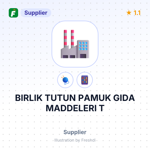 BIRLIK TUTUN PAMUK GIDA MADDELERI T – summary card, no photo uploaded yet