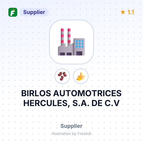 BIRLOS AUTOMOTRICES HERCULES, S.A. DE C.V – summary card, no photo uploaded yet