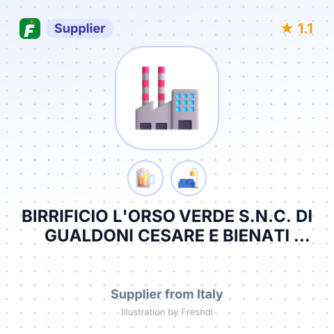 BIRRIFICIO L'ORSO VERDE S.N.C. DI GUALDONI CESARE E BIENATI PAOLO – summary card, no photo uploaded yet