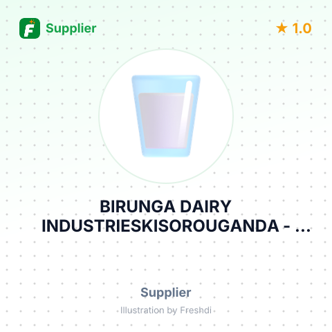 BIRUNGA DAIRY INDUSTRIESKISOROUGANDA – summary card, no photo uploaded yet
