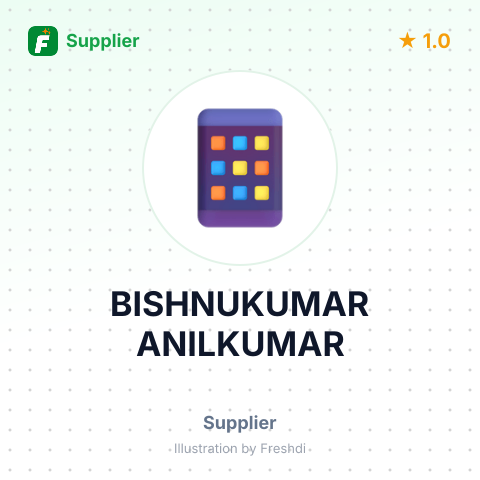 BISHNUKUMAR ANILKUMAR – summary card, no photo uploaded yet