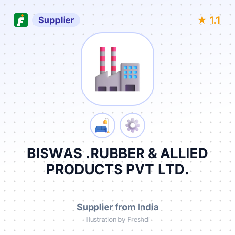 BISWAS .RUBBER & ALLIED PRODUCTS PVT LTD. – summary card, no photo uploaded yet