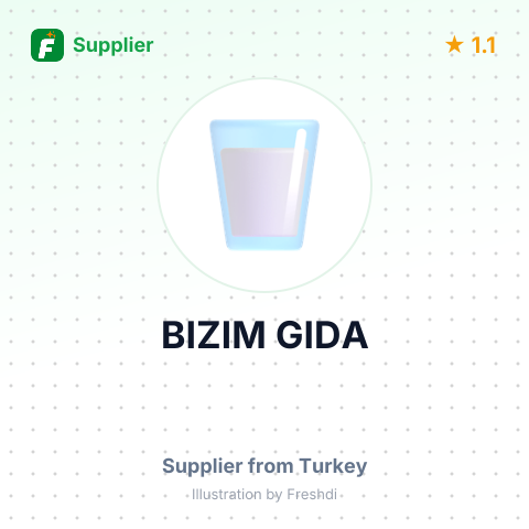 BIZIM GIDA – summary card, no photo uploaded yet