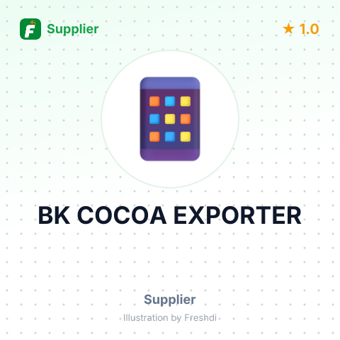 BK COCOA EXPORTER – summary card, no photo uploaded yet