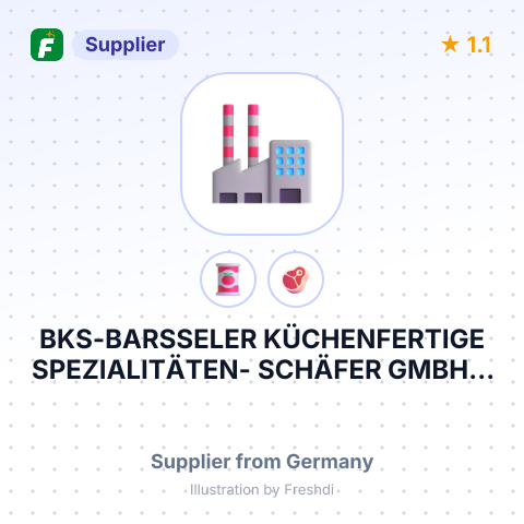 BKS-BARSSELER KÜCHENFERTIGE SPEZIALITÄTEN- SCHÄFER GMBH & CO. KOMMANDITGESELLSCHAFT – summary card, no photo uploaded yet