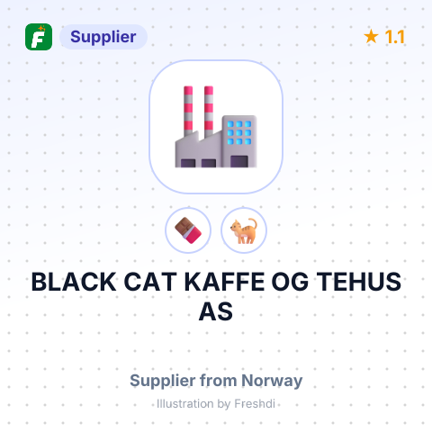 BLACK CAT KAFFE OG TEHUS AS – summary card, no photo uploaded yet