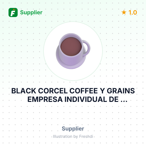 BLACK CORCEL COFFEE Y GRAINS EMPRESA INDIVIDUAL DE RESPONSABILIDAD LIMITADA – summary card, no photo uploaded yet