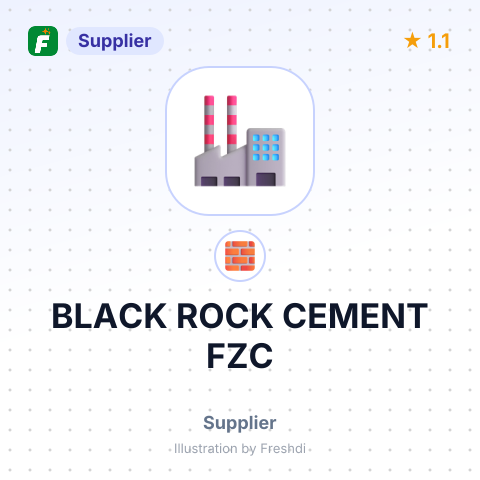 BLACK ROCK CEMENT FZC – summary card, no photo uploaded yet
