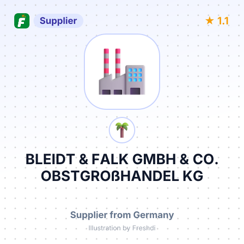 BLEIDT & FALK GMBH & CO. OBSTGROßHANDEL KG – summary card, no photo uploaded yet