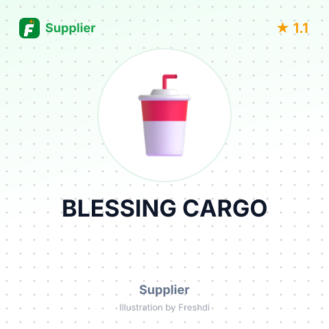BLESSING CARGO – summary card, no photo uploaded yet