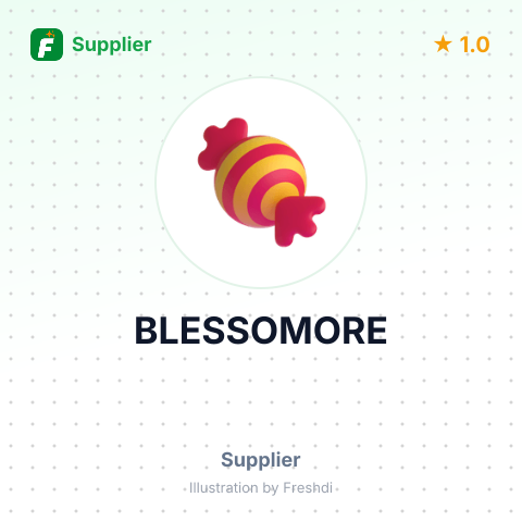 BLESSOMORE – summary card, no photo uploaded yet