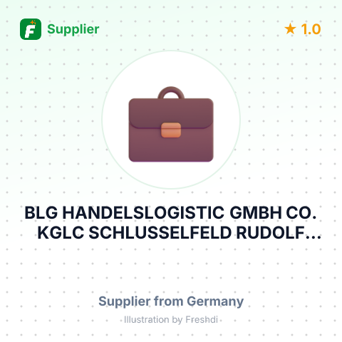 BLG HANDELSLOGISTIC GMBH CO. KGLC SCHLUSSELFELD RUDOLF DASSLER STR ABE 1 96132 SCHLUSSELFELD – summary card, no photo uploaded yet