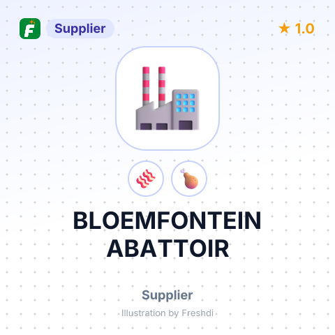 BLOEMFONTEIN ABATTOIR – summary card, no photo uploaded yet