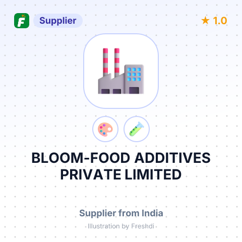 BLOOM-FOOD ADDITIVES PRIVATE LIMITED – summary card, no photo uploaded yet