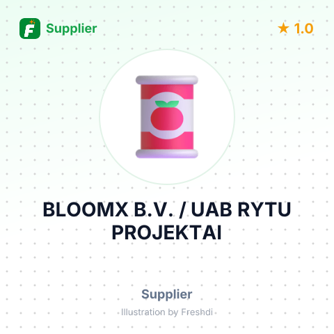 BLOOMX B.V. / UAB RYTU PROJEKTAI – summary card, no photo uploaded yet