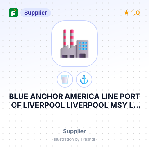BLUE ANCHOR AMERICA LINE PORT OF LIVERPOOL LIVERPOOL MSY L3 – summary card, no photo uploaded yet