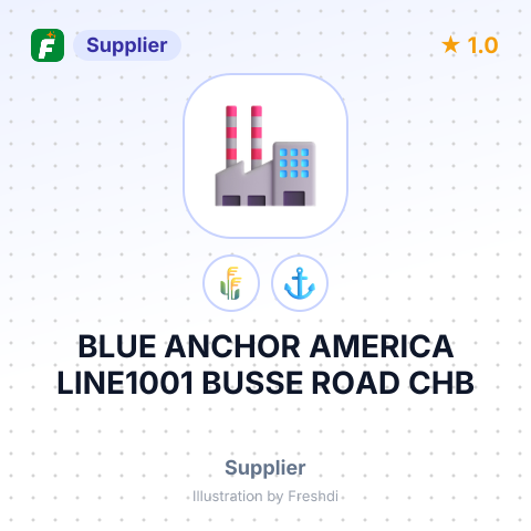 BLUE ANCHOR AMERICA LINE1001 BUSSE ROAD CHB – summary card, no photo uploaded yet