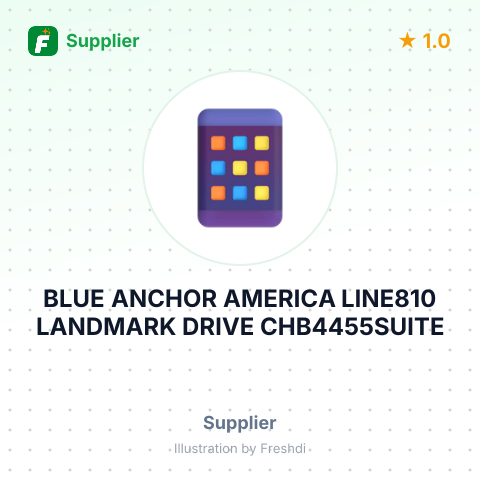 BLUE ANCHOR AMERICA LINE810 LANDMARK DRIVE CHB4455SUITE – summary card, no photo uploaded yet