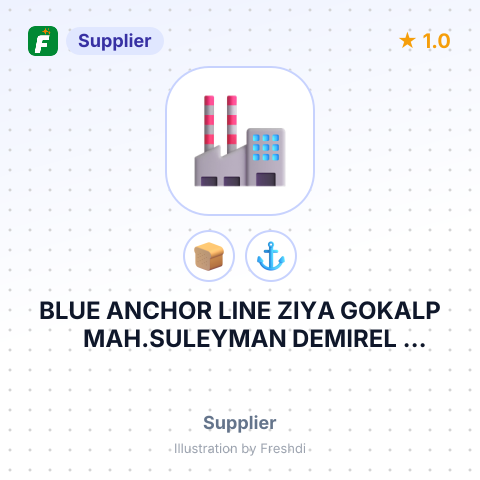 BLUE ANCHOR LINE ZIYA GOKALP MAH.SULEYMAN DEMIREL BUL.MALL OF ISTANBUL THE OFFICE TR- – summary card, no photo uploaded yet