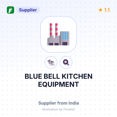 BLUE BELL KITCHEN EQUIPMENT – summary card, no photo uploaded yet