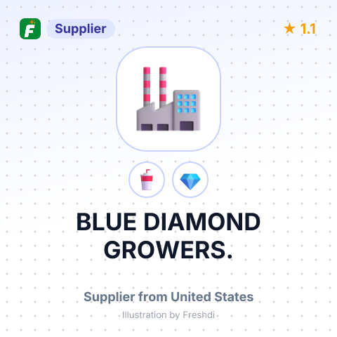 BLUE DIAMOND GROWERS. – summary card, no photo uploaded yet