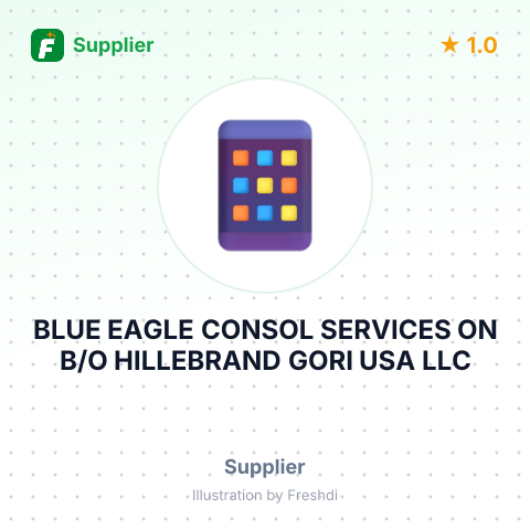 BLUE EAGLE CONSOL SERVICES ON B/O HILLEBRAND GORI USA LLC – summary card, no photo uploaded yet