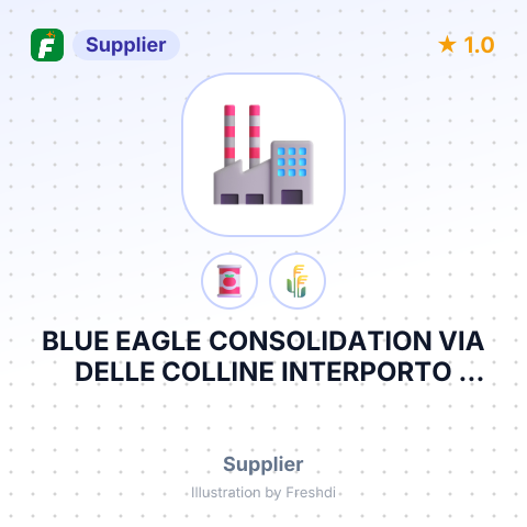 BLUE EAGLE CONSOLIDATION VIA DELLE COLLINE INTERPORTO AMERIG O VESPUCCI COLLESALVETTI LI – summary card, no photo uploaded yet