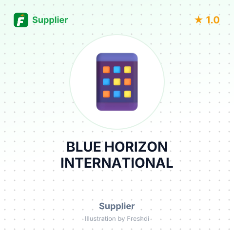 BLUE HORIZON INTERNATIONAL – summary card, no photo uploaded yet