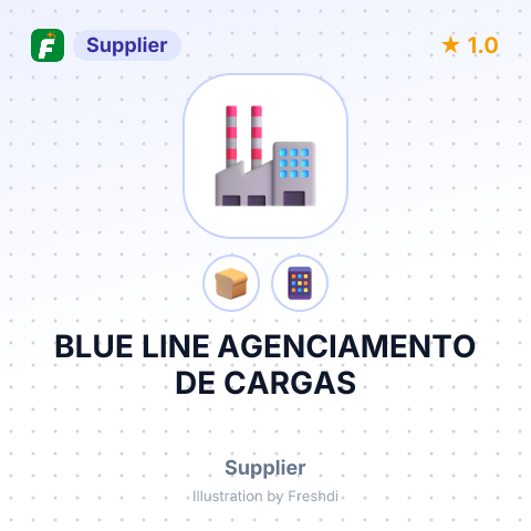 BLUE LINE AGENCIAMENTO DE CARGAS – summary card, no photo uploaded yet