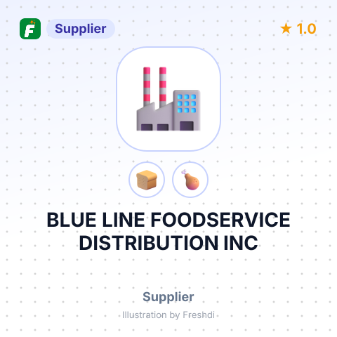 BLUE LINE FOODSERVICE DISTRIBUTION INC – summary card, no photo uploaded yet