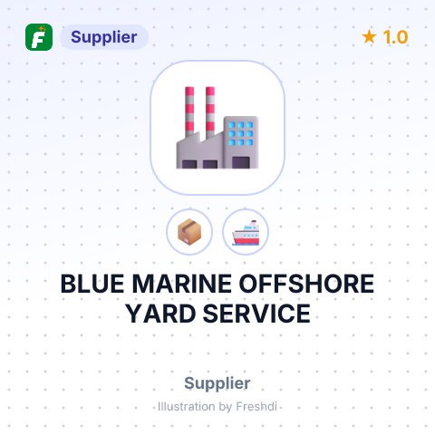 BLUE MARINE OFFSHORE YARD SERVICE – summary card, no photo uploaded yet
