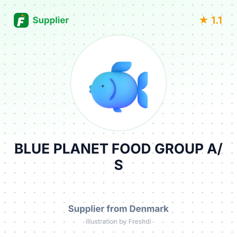 BLUE PLANET FOOD GROUP A/S – summary card, no photo uploaded yet